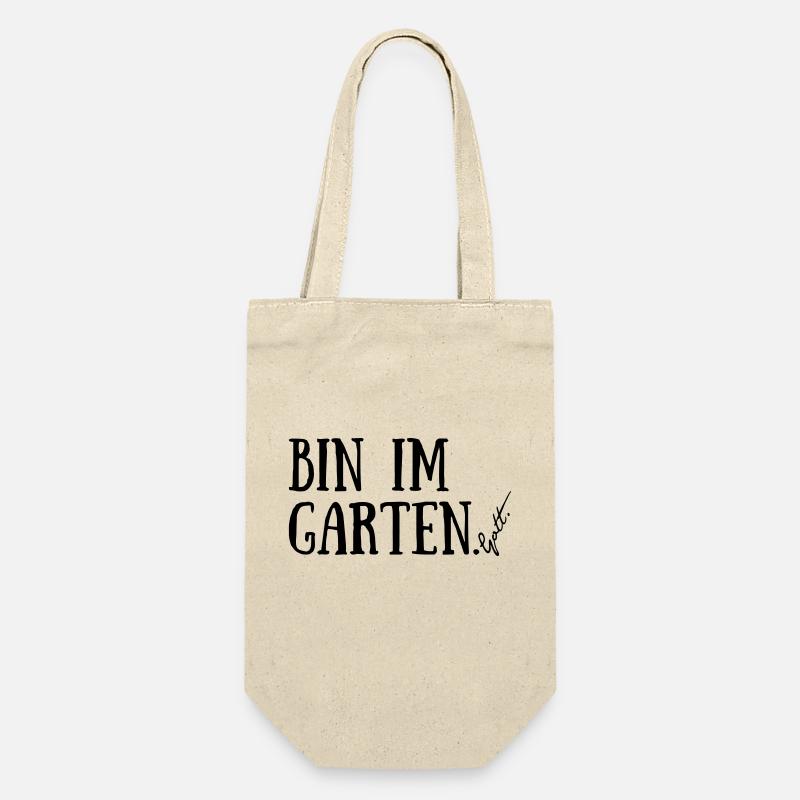 Bin im Garten. Gott. - Geschenkbeutel für Flaschen - Natur