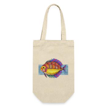 Poisson - Sac à bouteille - nature - Devant