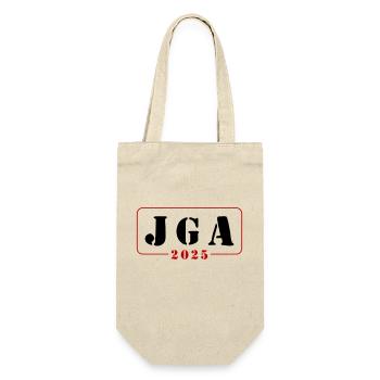 Jga 2025 Junggesellenabschied - Geschenkbeutel für Flaschen - Natur - Vorne