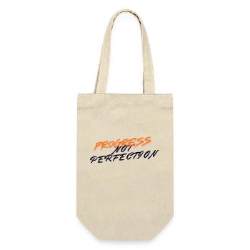 Progress not perfection! - Gift Bag for Bottles - nature - Front