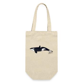 Orca 2 - Geschenkbeutel für Flaschen - Natur - Vorne