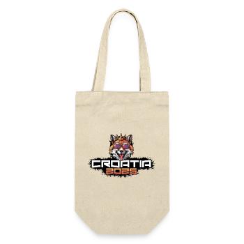 Kroatien 2025 Party Fuchs - Geschenkbeutel für Flaschen - Natur - Vorne