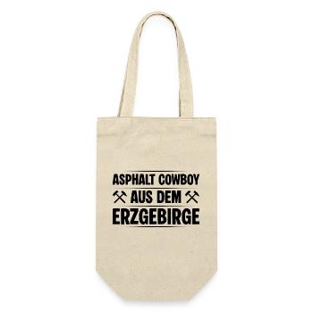 Fahrer aus dem Erzgebirge - Geschenkbeutel für Flaschen - Natur - Vorne