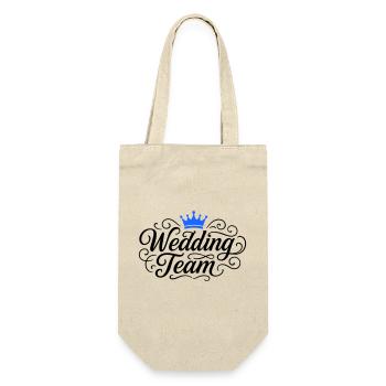 Wedding Team Hochzeit - Gift Bag for Bottles - nature - Front