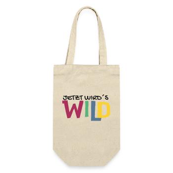 Jetzt wird´s wild - Geschenkbeutel für Flaschen - Natur - Vorne