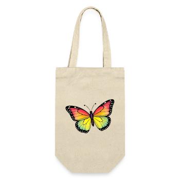 Schmetterling - Geschenkbeutel für Flaschen - Natur - Vorne