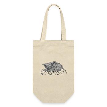 Grim Cat - Geschenkbeutel für Flaschen - Natur - Vorne