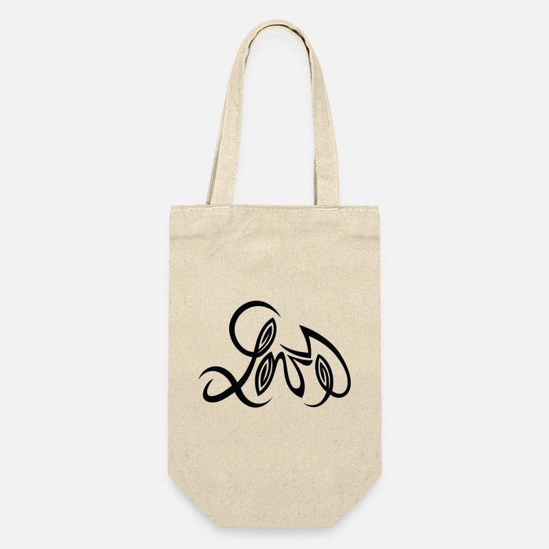 Love Design von Cean - Geschenkbeutel für Flaschen - Natur