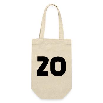 20 - Gift Bag for Bottles - nature - Front