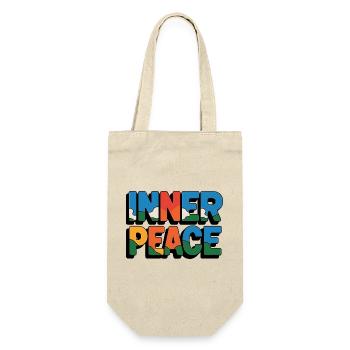 Paix intérieure Lettres arc-en-ciel - Sac à bouteille - nature - Devant