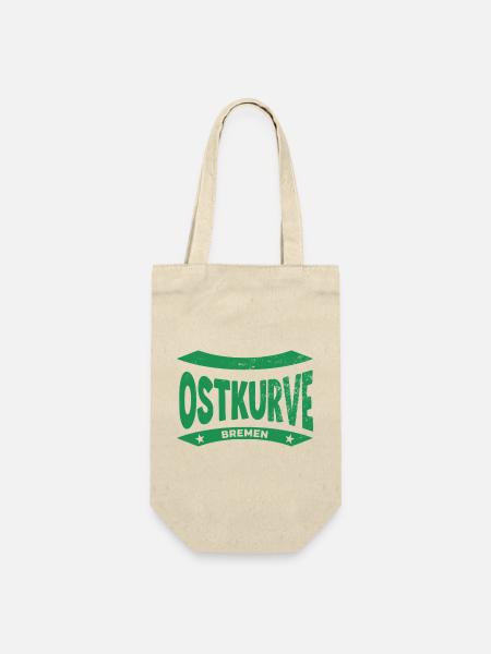 Bremen Stadion Ostkurve Hoodie, Grün-Weiße FOREVER - Geschenkbeutel für Flaschen - Natur