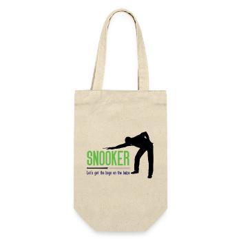 Snooker – Lasst uns die Jungs auf die Bühne bringen - Geschenkbeutel für Flaschen - Natur - Vorne