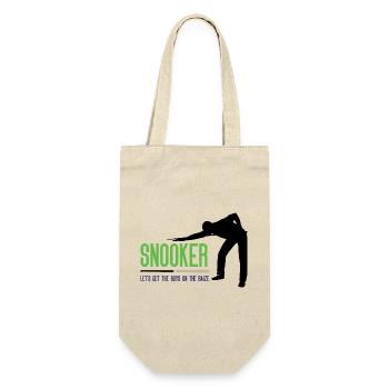Snooker – Lasst uns die Jungs auf die Bühne bringen - Geschenkbeutel für Flaschen - Natur - Vorne