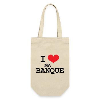 I love my bank - Gift Bag for Bottles - nature - Front