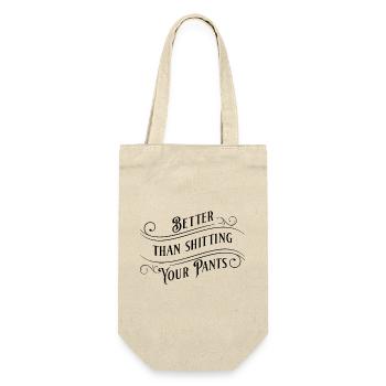 Better than shitting your pants! - Gift Bag for Bottles - nature - Front