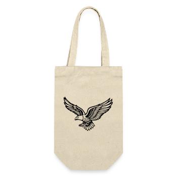 Adler - Geschenkbeutel für Flaschen - Natur - Vorne