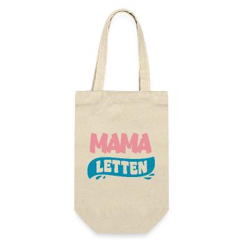 Mama Letten Badeschlappen für Mama - Geschenkbeutel für Flaschen - Natur - Vorne