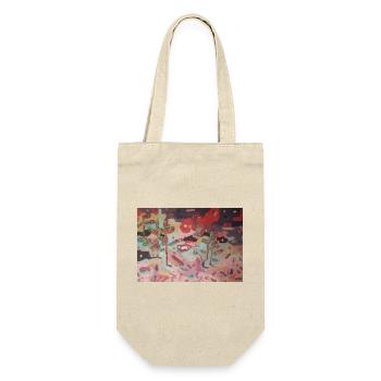 Abstrakter Garten der Farben - Geschenkbeutel für Flaschen - Natur - Vorne