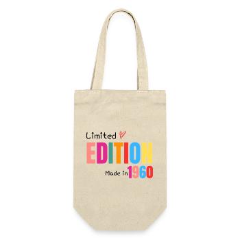 Limited edition Made in 1960 - Gift Bag for Bottles - nature - Front
