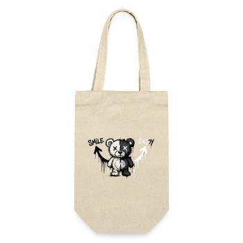 Split Bear Graffiti Kunst - Geschenkbeutel für Flaschen - Natur - Vorne
