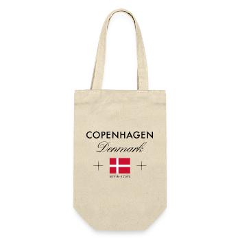 Kopenhagen Dänemark Koordinaten Reise Souvenir - Geschenkbeutel für Flaschen - Natur - Vorne