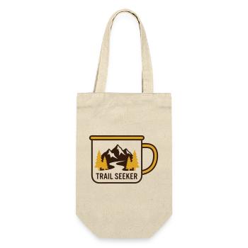 Berge Tasse Wander Logo - Geschenkbeutel für Flaschen - Natur - Vorne