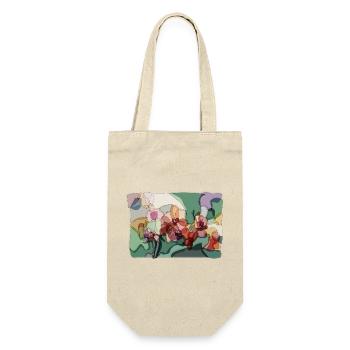 Abstract Orchids | Zen Floral Illustration - Gift Bag for Bottles - nature - Front