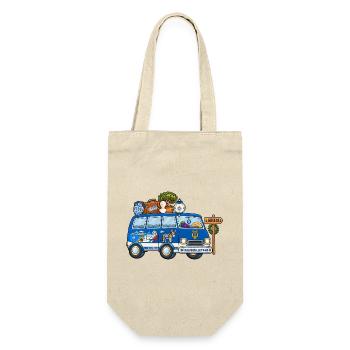 Griechenland Camper Wohnmobil - Geschenkbeutel für Flaschen - Natur - Vorne