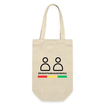 Bruder - Geschenkbeutel für Flaschen - Natur - Vorne