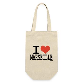 i love Marseille - couleurs personnalisables - Sac à bouteille - nature - Devant