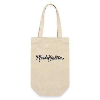 Pferdeflüsterer - Geschenkbeutel für Flaschen - Natur - Vorne