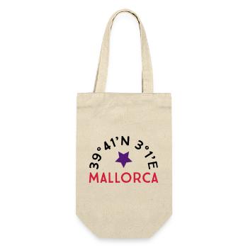 Mallorca - Geschenkbeutel für Flaschen - Natur - Vorne