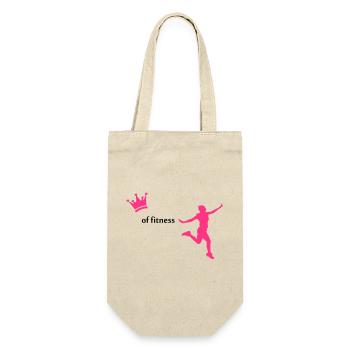 fitness - Geschenkbeutel für Flaschen - Natur - Vorne