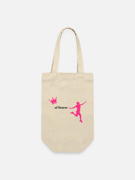 fitness - Geschenkbeutel für Flaschen - Natur