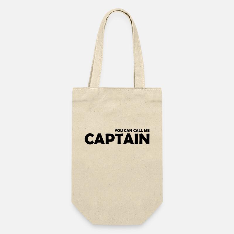 you can call me captain - Geschenkbeutel für Flaschen - Natur