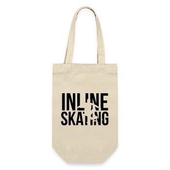 inline skating - Geschenkbeutel für Flaschen - Natur - Vorne