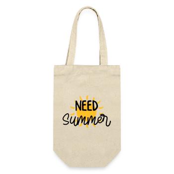 Sommer / Urlaub / Strand / Sonne - Geschenkbeutel für Flaschen - Natur - Vorne