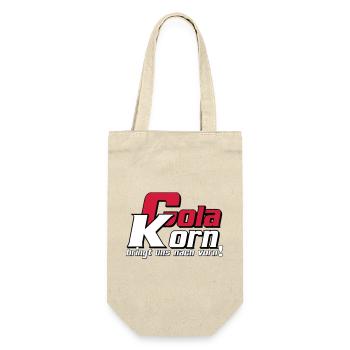 Korn , Party , Cola Korn bringt uns nach vorn(25) - Geschenkbeutel für Flaschen - Natur - Vorne