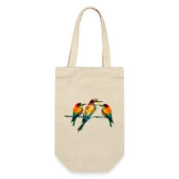 Geometric Kingfisher Trio - Gift Bag for Bottles - nature - Front