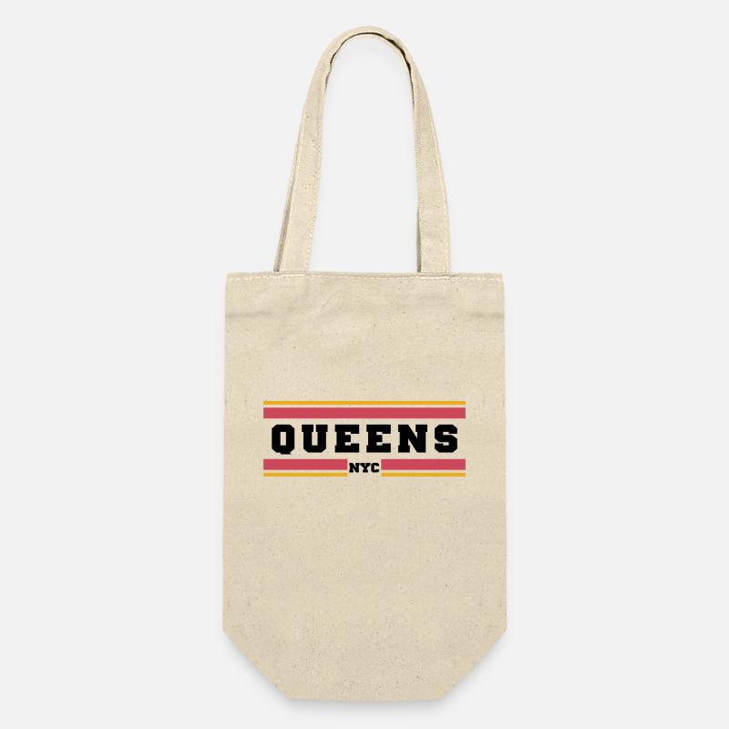 Queens Nyc - Geschenkbeutel für Flaschen - Natur
