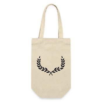 Kranz Lorbeerkranz - Geschenkbeutel für Flaschen - Natur - Vorne
