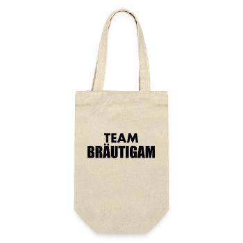 Team bräutigam - Geschenkbeutel für Flaschen - Natur - Vorne
