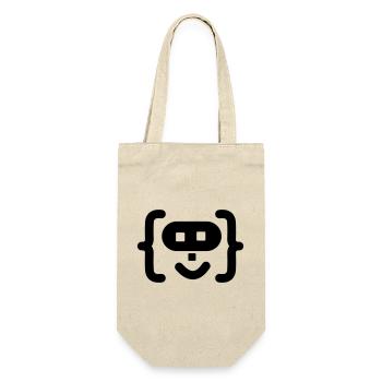 Logo du code du programmeur hacker - Sac à bouteille - nature - Devant