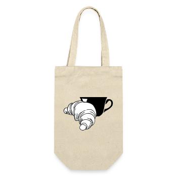 Croissant - Geschenkbeutel für Flaschen - Natur - Vorne