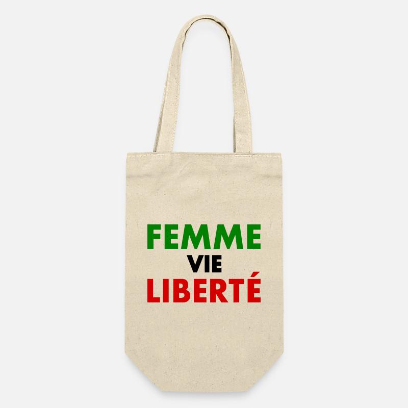 Femme vie liberté - Sac à bouteille - nature