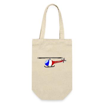 Hélicoptère France Flag Enfants - Sac à bouteille - nature - Devant