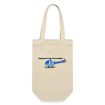 Helicopter Greece Flag Children - Gift Bag for Bottles - nature - Front
