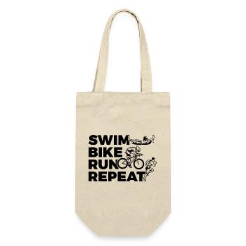 Swimming Cycling Running Repeating - Gift Bag for Bottles - nature - Front