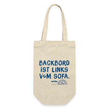 Meersinn / Backbord - Geschenkbeutel für Flaschen - Natur - Vorne