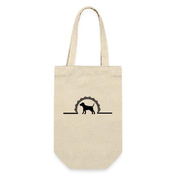 Hund Dog - Gift Bag for Bottles - nature - Front